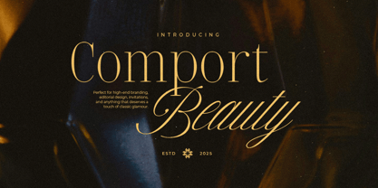 Comport Beauty Font Poster 1