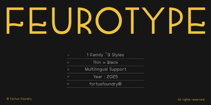 Feurotype Font Poster 1