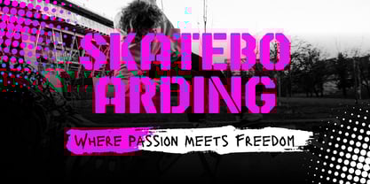 Battle Grid Font Poster 2