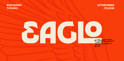 Eaglo Font Poster 2