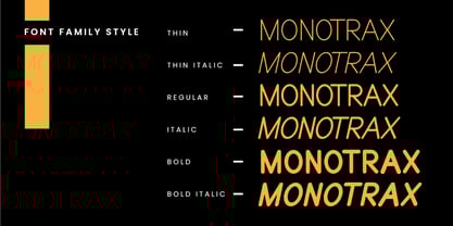 Monotrax Font Poster 4