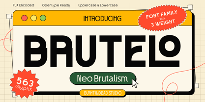 Brutelo Font Poster 1