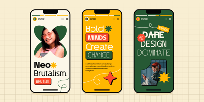 Brutelo Font Poster 6