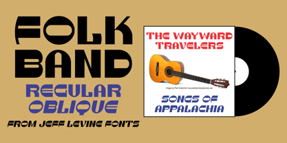 Folk Band JNL Font Poster 1