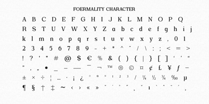 Foermality Serif Font Poster 8
