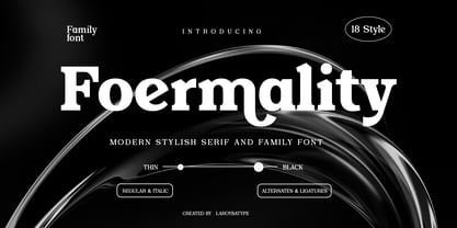 Foermality Serif Font Poster 1