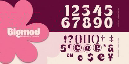 Bigmod Font Poster 13