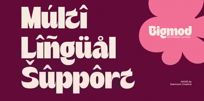 Bigmod Font Poster 14