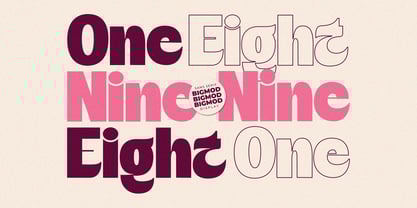 Bigmod Font Poster 15