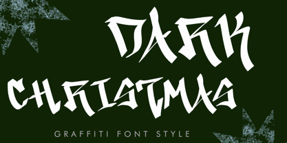 Dark Christmas Font Poster 1