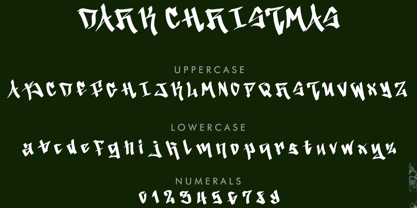 Dark Christmas Font Poster 5