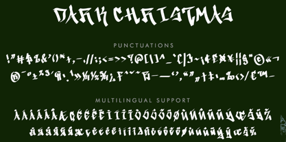 Dark Christmas Font Poster 6