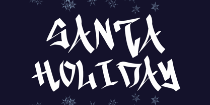 Dark Christmas Font Poster 2