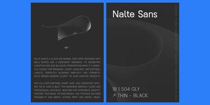 Nalte Sans Font Poster 8