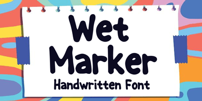 Wet Marker Font Poster 1