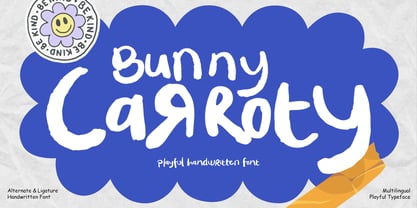 Bunny Carroty Font Poster 1