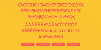 Burst Merch Font Poster 15