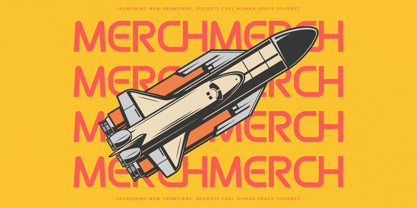 Burst Merch Font Poster 13