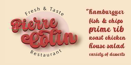 Bistrot Font Poster 2