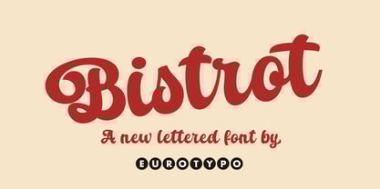 Bistrot Font Poster 1