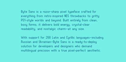 Byte Sans Font Poster 7