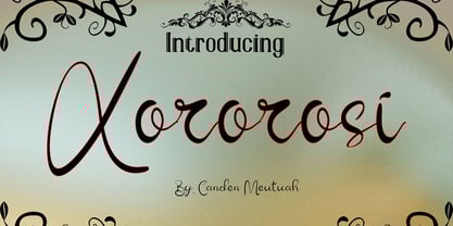 Xororosi Font Poster 1