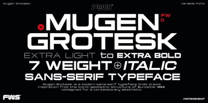 Mugen Grotesk Font Poster 1
