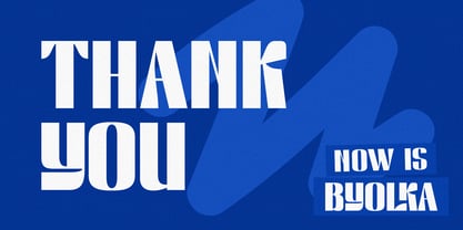 Now is Byolka Font Poster 15