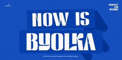 Now is Byolka Font Poster 1