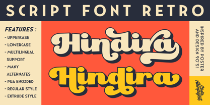 Hindira Font Poster 1