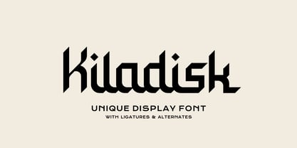 Kiladisk Font Poster 1
