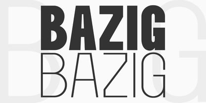 Bazig Font Poster 1