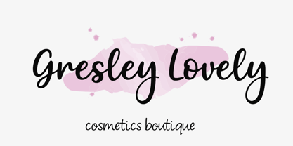 Gresley Script Font Poster 3