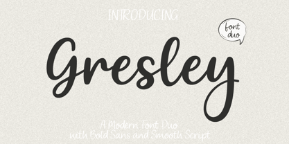 Gresley Script Font Poster 1