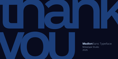 Madion Font Poster 2