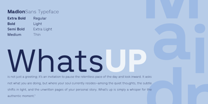 Madion Font Poster 15