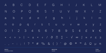 Madion Font Poster 4