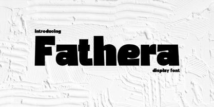 Fathera Font Poster 1