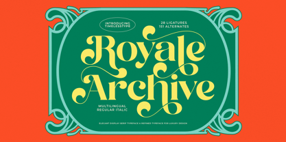 Royale Archive Font Poster 1