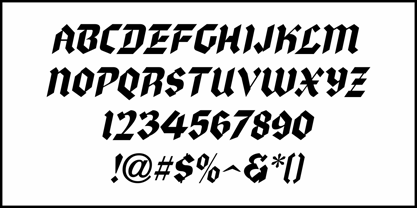 Legal Decree JNL Font Poster 5