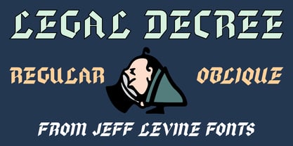 Legal Decree JNL Font Poster 1