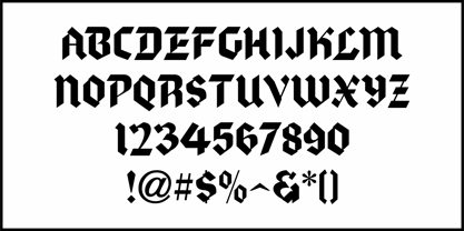 Legal Decree JNL Font Poster 3