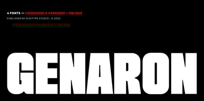 Genaron Font Poster 1