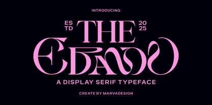 Ebamo Font Poster 1