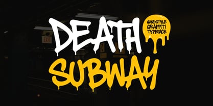 Death Subway Font Poster 1