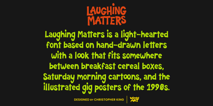 Laughing Matters Font Poster 2