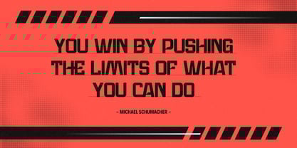 Sport Formula Font Poster 7