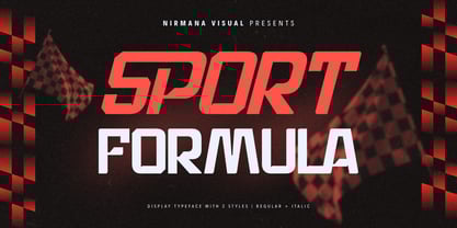 Sport Formula Font Poster 1