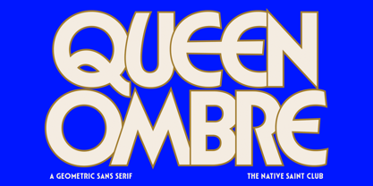 Queen Ombre Font Poster 1