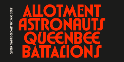 Queen Ombre Font Poster 2